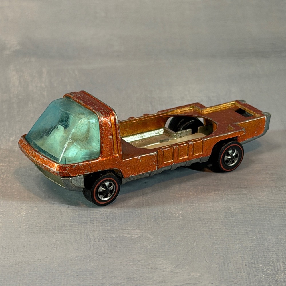 Hot Wheels Redline 1969 The Heavyweights Moving Van Cab Orange Spectraflame HK